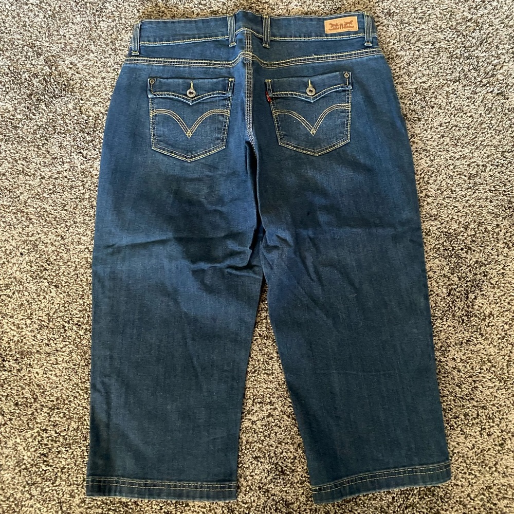 Levis Jeans 14 Capri Style Stretch Blue Denim capris